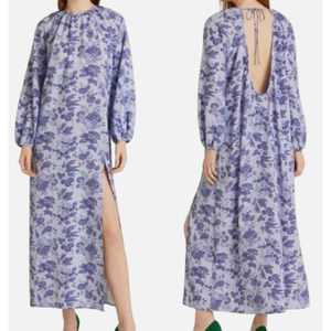 Hill House The Simone Dress Lilac Tonal Floral (M)